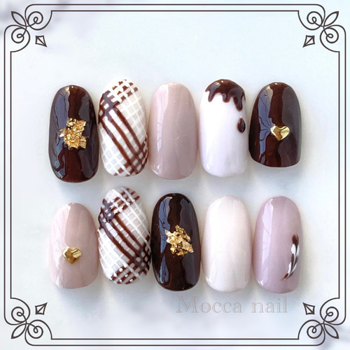 チョコ。 ネイルチップ 715de12efd520600c5313908823472