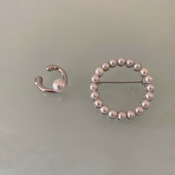 akoya pearl  6.5  ear cuff   silver  ・gold 4枚目の画像