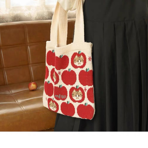 可愛いニット猫ショルダーバッグ その他ケース Yuen Home 通販