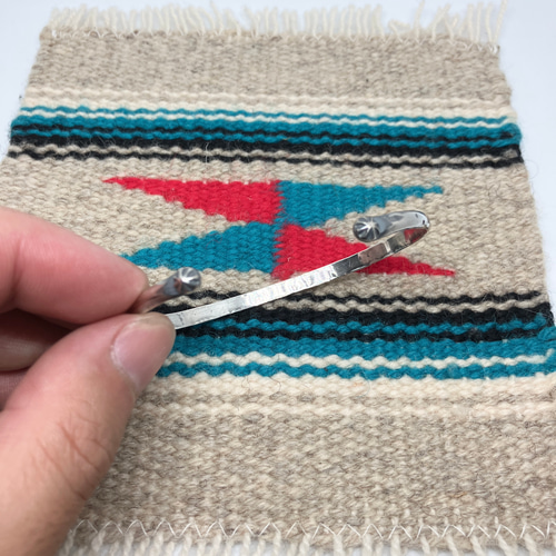 silver950 スタンプワーク シルバー バングル ブレスレット