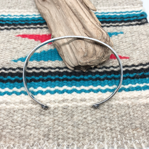 silver950 スタンプワーク シルバー バングル ブレスレット