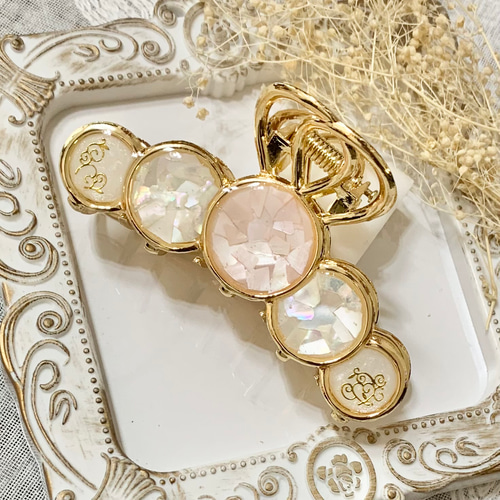 再販！バンスクリップ シェル レジン ヘアクリップ・バナナクリップ 