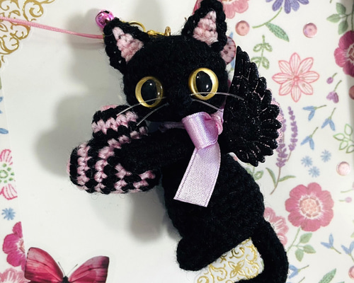 同梱50円引❤️ボールチェーン キーホルダー ネコ 猫 ねこ ♡ No
