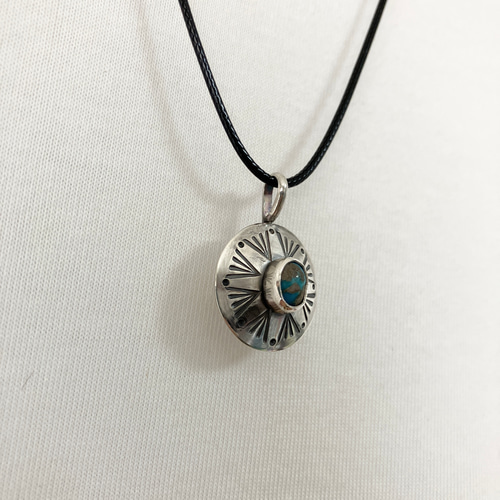 silver925 ターコイズ　シルバーネックレス♯インディアンジュエリー