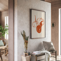 秋の紅葉のポスター2 / i1560 /  秋の収穫　かぼちゃや名言　水彩画　インテリアポスター 4枚目の画像