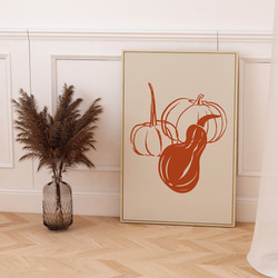 秋の紅葉のポスター2 / i1560 /  秋の収穫　かぼちゃや名言　水彩画　インテリアポスター 6枚目の画像