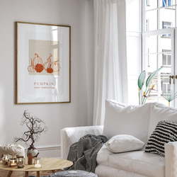 秋の紅葉のポスター2 / i1559 /  秋の収穫　かぼちゃや名言　水彩画　インテリアポスター 6枚目の画像