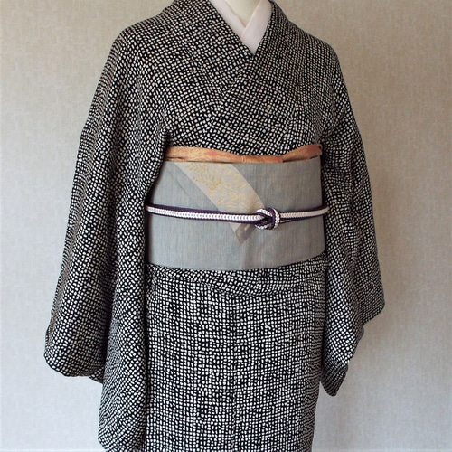 ◆商品保証書付き太鼓柄袋帯【風景樹林文】作家物 ☆袋帯☆太鼓柄☆手描き萩文