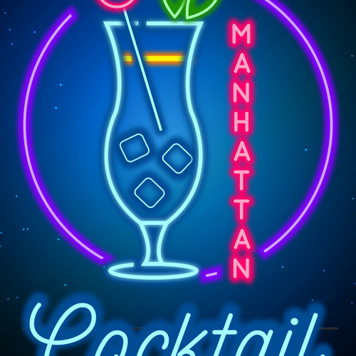 Lサイズ】カクテル マンハッタン BAR パブ スナック 店舗 パーティー 