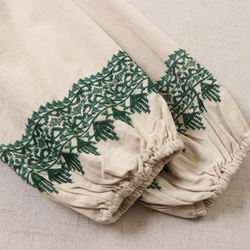 秋の綿麻ワンピース 、綿麻ロング丈スカート、コットンリネンワンピース、コットンワンピース 4枚目の画像