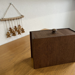 ごみ箱♪　小物入れ♪　木製 すっきりゴミ箱♬ 2枚目の画像