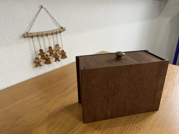 ごみ箱♪　小物入れ♪　木製 すっきりゴミ箱♬ 2枚目の画像