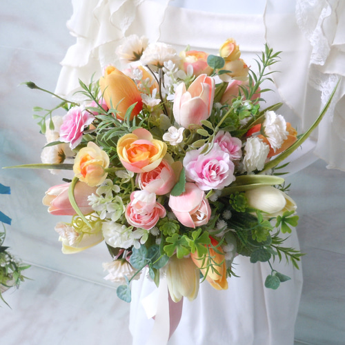 ウエディングブーケ　クラッチタイプ　ヘアアクセサリー16点No.237 ウエディングブーケ クラッチタイプ ヘアアクセサリー16点No.237