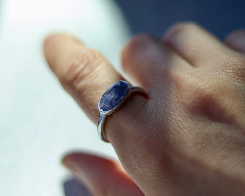 coco様　デュモルチェライトインクォーツ　リング　花具合がいいです　　1 coco様 デュモルチェライトインクォーツ リング 花具合がいいです 1