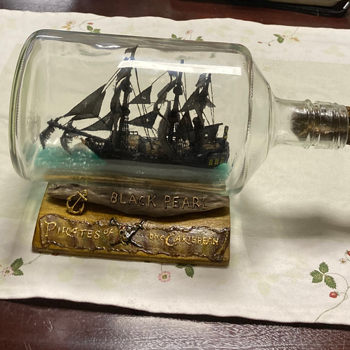 ムーミンママ様オーダー品】ブラックパール号 作品9 立体・オブジェ 