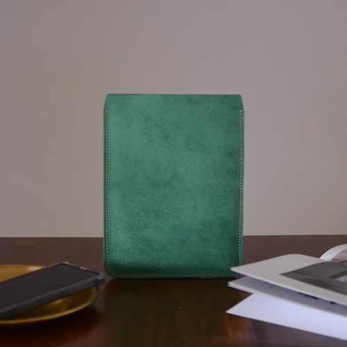 本革イタリアンレザー iPad mii スリーブケース 選べるカラー グリーン iPad miniケース 本革イタリアレザー 経年変化を楽しめる タブレット