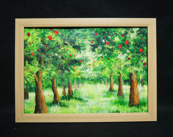 油絵 絵画 【リンゴ農園】 油絵 絵画 【リンゴ農園】 絵画 HR 通販 16568698｜Creema
