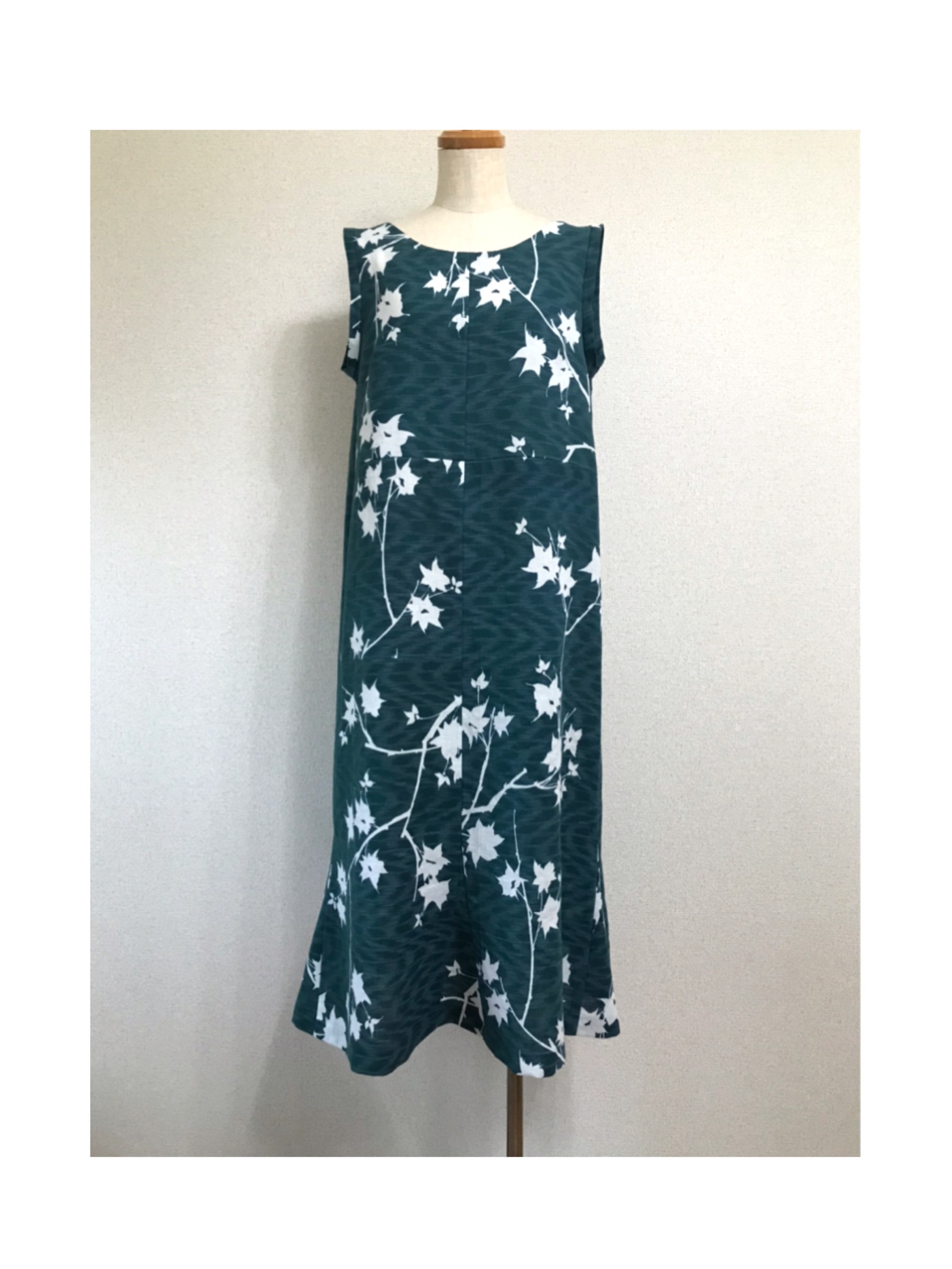 着物リメイク ロングワンピース