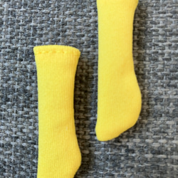 オビツ11  靴下　yellow 3枚目の画像