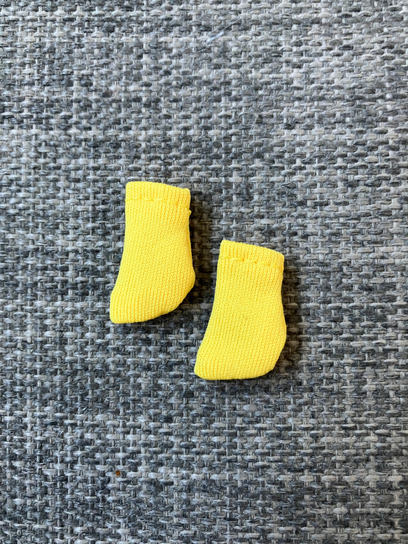 オビツ11  靴下　yellow  short 1枚目の画像