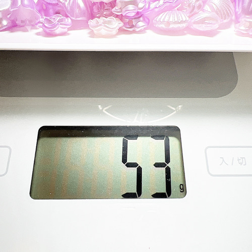 D16 デコパーツ まとめ売り 推し活 パープル 紫 たっぷり 50g