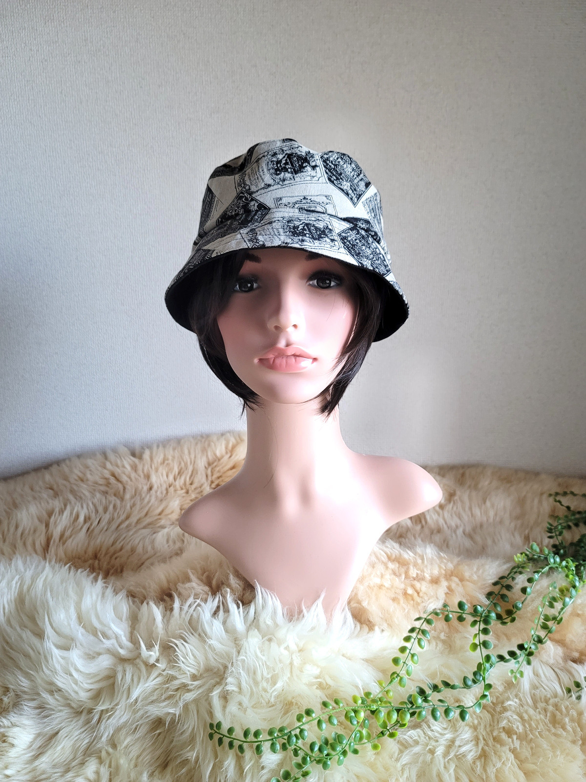 ユニセックス★バケット ハット★ラベルcotton