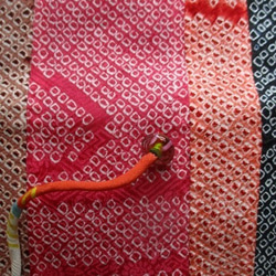 ７３５２　絞りの羽織で作った和風財布・ポーチ　＃送料無料 10枚目の画像