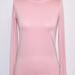 Basic High Neck Tops (baby pink) タートルネックトップス ピンク 桃 カジュアル 5枚目の画像