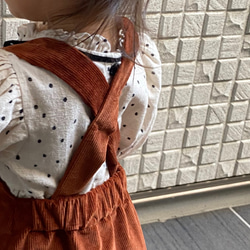 テコラッタ　コーデュロイサロペットスカート　ベビー&kids70 80 90サイズ　ベビー秋服　ベビーサロペット 3枚目の画像