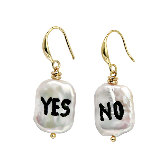 YES NO Earrings 淡水真珠 1枚目の画像