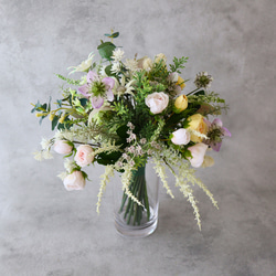 ナチュラルふんわり ウエディングブーケ 結婚式 アーティ