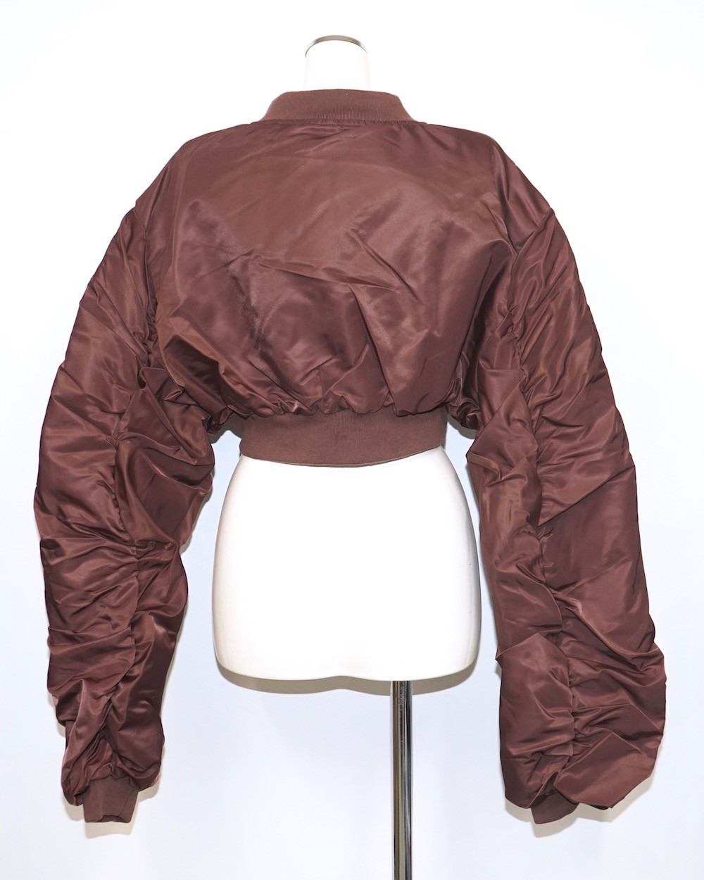 Nylon Padding Cropped Jacket (brick brown) ジャケット 茶色 ストリート