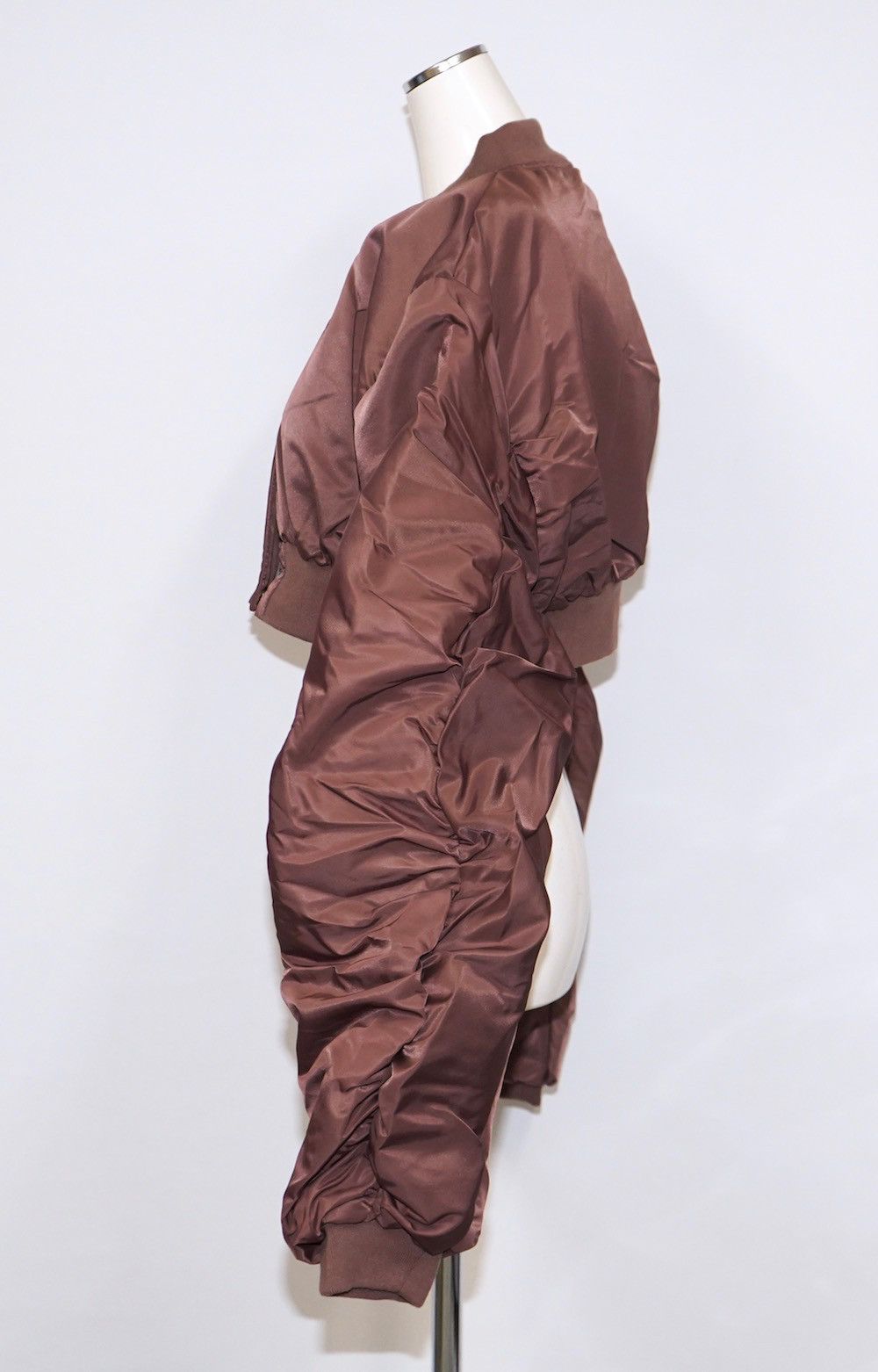 Nylon Padding Cropped Jacket (brick brown) ジャケット 茶色 ストリート