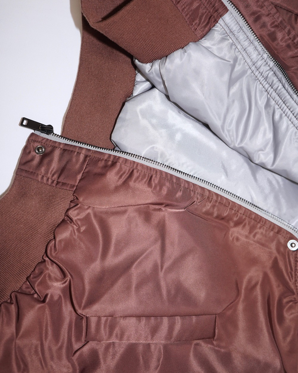 Nylon Padding Cropped Jacket (brick brown) ジャケット 茶色 ストリート