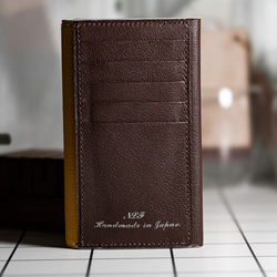 フラグメントケース(ウォレット財布) イエロー×ブラウン 6枚目の画像