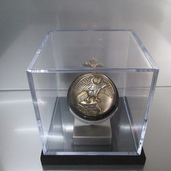 再販　懐中時計スタンド　誕生日プレゼント　どっしり安定懐中時計スタンド　透明ケース入り　ブラック　181118 5枚目の画像