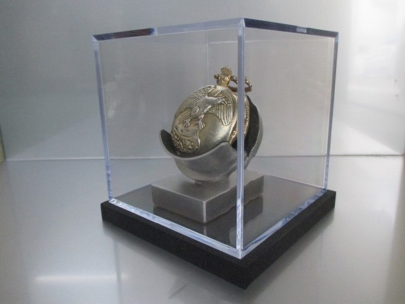 再販　懐中時計スタンド　誕生日プレゼント　どっしり安定懐中時計スタンド　透明ケース入り　ブラック　181118 3枚目の画像
