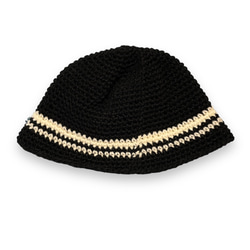 クロシェハット クラッシャーハット バケハ ベルハット ブラック