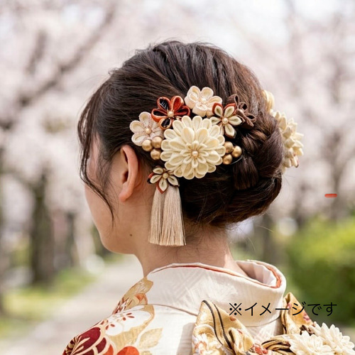 特集掲載》【大正浪漫】〈ダリア大〉髪飾り｜凛と華やぐ、レトロ和
