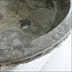 天然大理石 洗面ボウルGYΦ45cm01 手洗いボウル 手洗い鉢 ウォッシュボウル シンプル 洗面用品 住宅用品 2枚目の画像