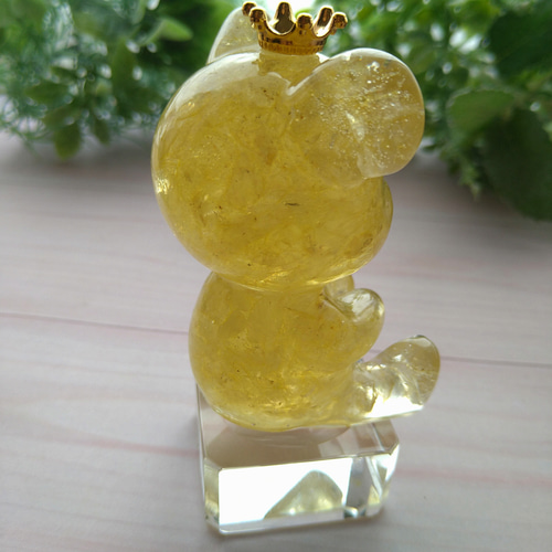 送料無料！くまちゃん クマ 熊 インテリア オブジェ 置物 天然石 細石