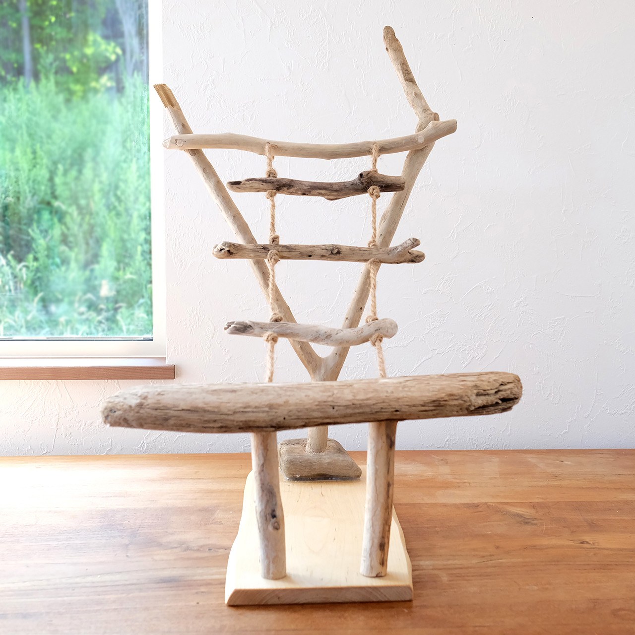 キャットウォーク、手すり付き螺旋階段、猫ちゃんも安心、軽量設計、7  