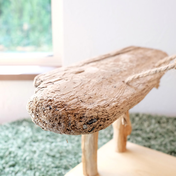 流木バードジム M ｜鳥さんの止まり木とはしご 無料 小型