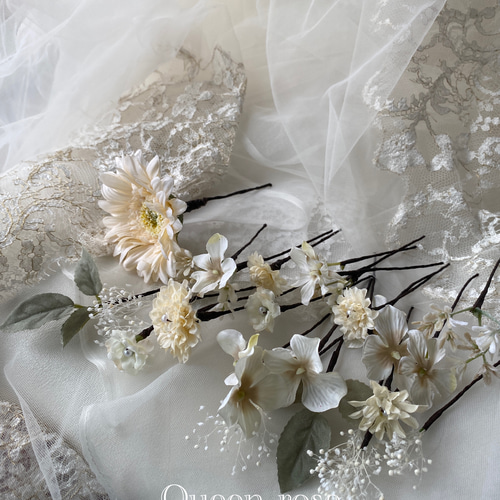 送料無料】Queen rose ふんわりふわふわ ナチュラルヘッドドレス