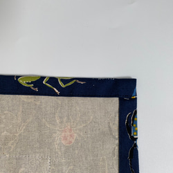 昆虫柄☆こどもエプロン100〜110サイズ、三角巾、巾着の3点セット 7枚目の画像