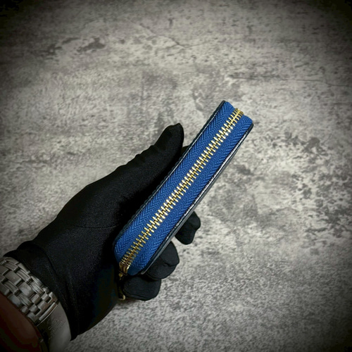 プエブロレザー ミニ財布 経年変化 本革 牛革 イタリアンレザー YKK