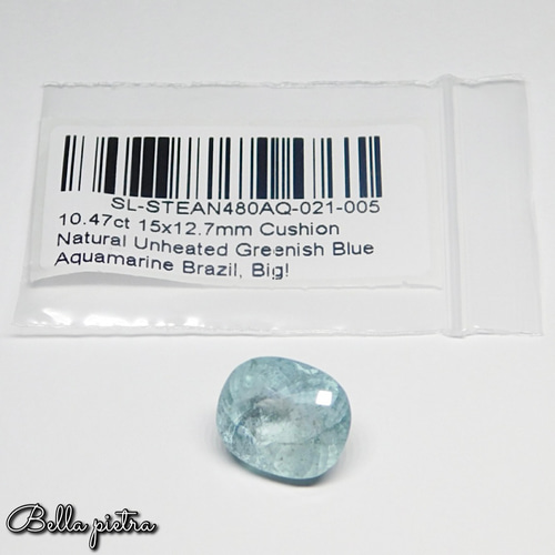 特大！10.47ct☆非加熱☆天然アクアマリン ブラジル産 ルース