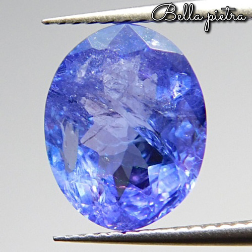 【逸品】 大粒3.45ct☆虹入り☆天然タンザナイト タンザニア産 ゾイサイト タンザナイト