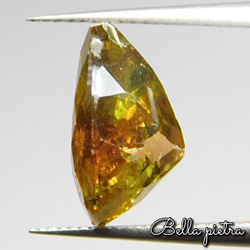 希少☆大粒5.82ct★非加熱☆天然スファレライト スペイン産 ペアシェイプカット ルース 裸石 宝石 天然石 5枚目の画像