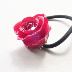 Rosemellia　玫瑰永生花✕施華洛世奇　樹脂加工髮圈　❊空郵台灣5-7天 第3張的照片